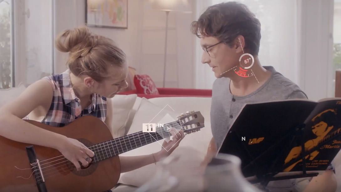 Girl playing guitar